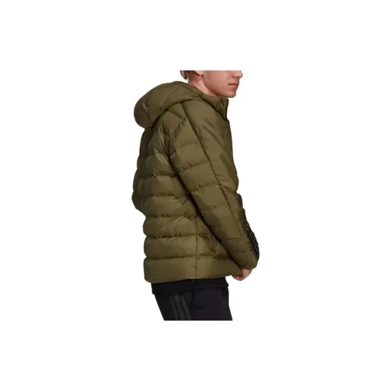 Adidas ITAVIC 3-STRIPES MIDWEIGHT HOODED JACKET Jackets Coats Men's Focal Olive-1