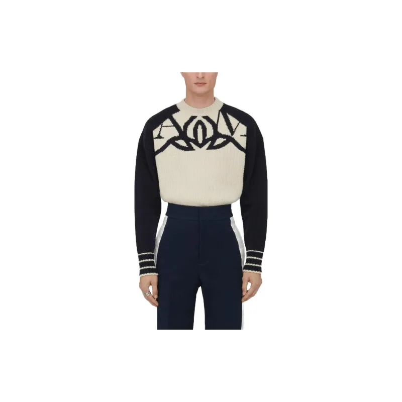 Alexander McQueen Sweater Men's Cream-2