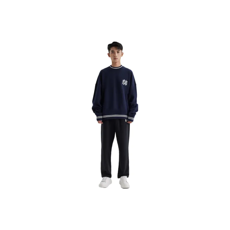 Mitchell Ness Sweatshirts Unisex Navy Blue-3