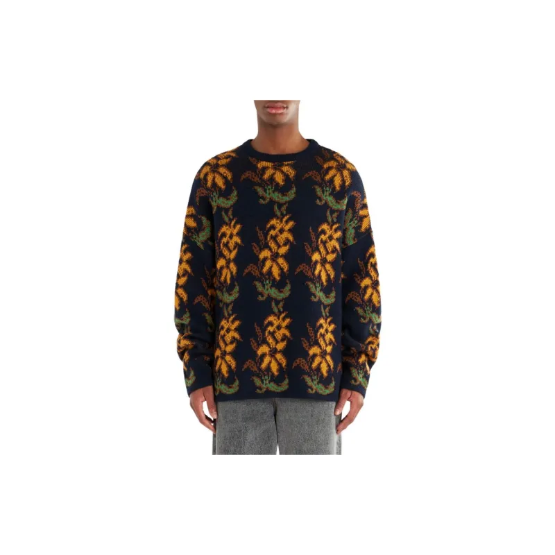ETRO Floral Intarsia knit Wool Jumper-2