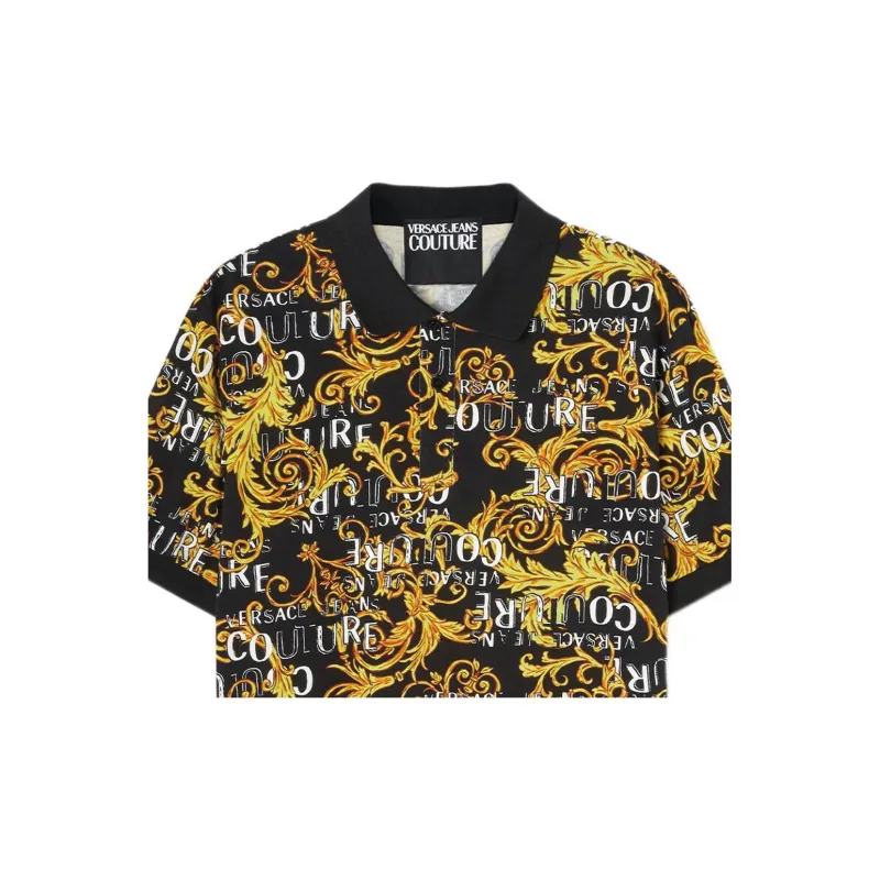 VERSACE JEANS COUTURE Polo Shirts Men Black-4