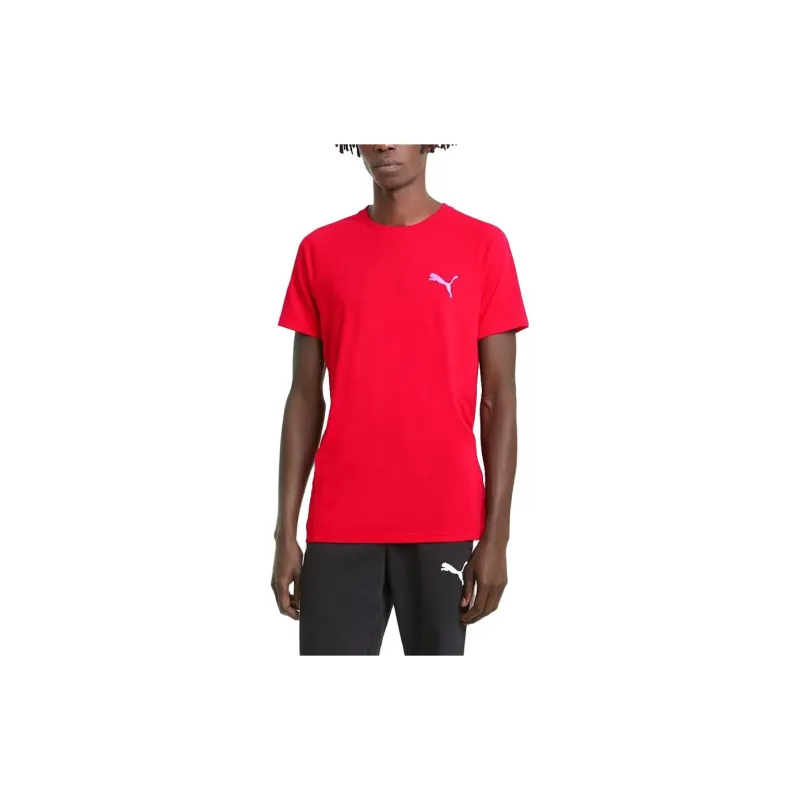 PUMA Essentials T-Shirts Men High Risk Red-3
