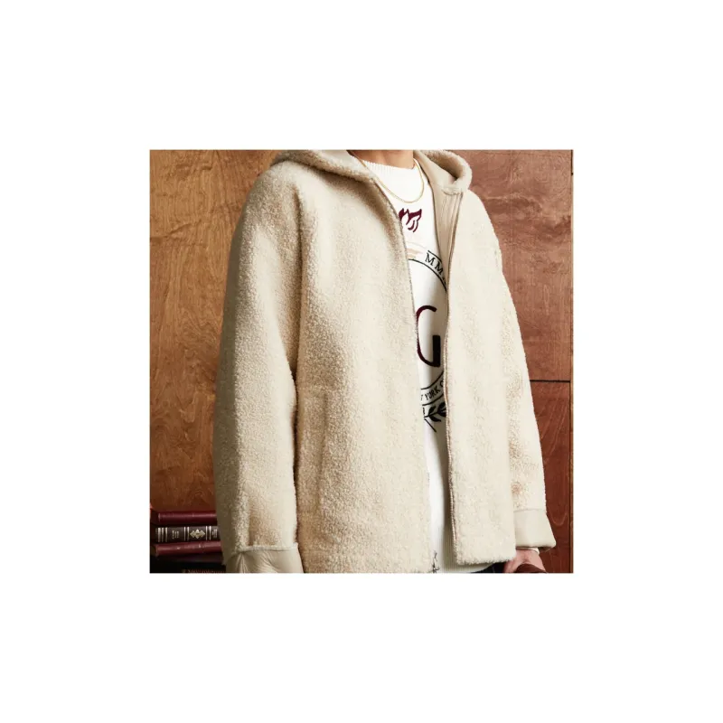 KITH Ryer Hooded Shearling Jacket-3