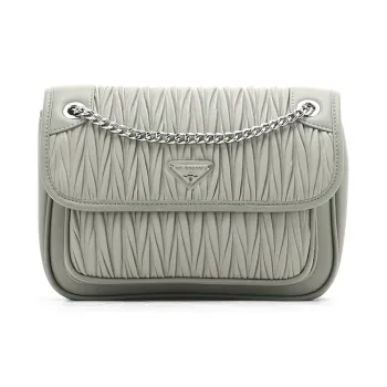 RED DRAGONFLY PU One Shoulder Small Square Bag Women's Light Gray Green