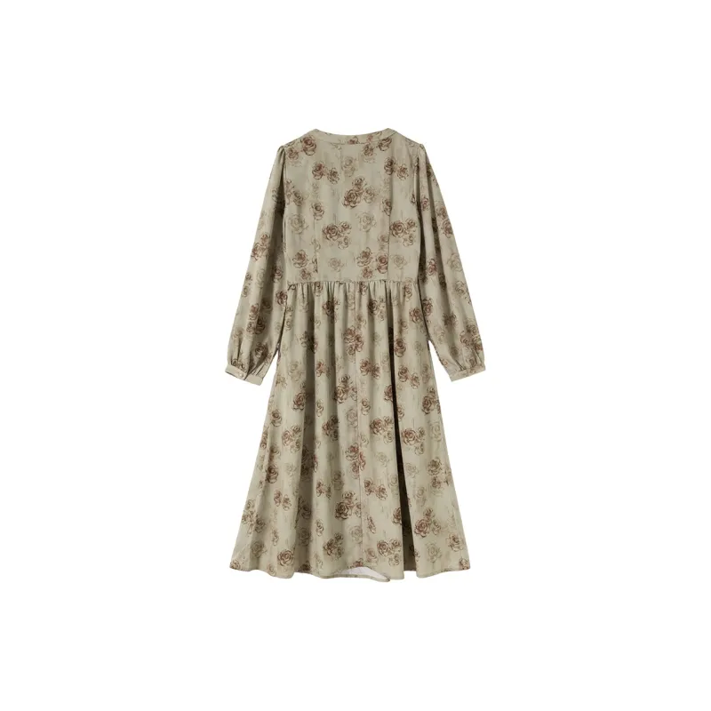 WESTLINK Long Sleeved Dress Women's Green-1