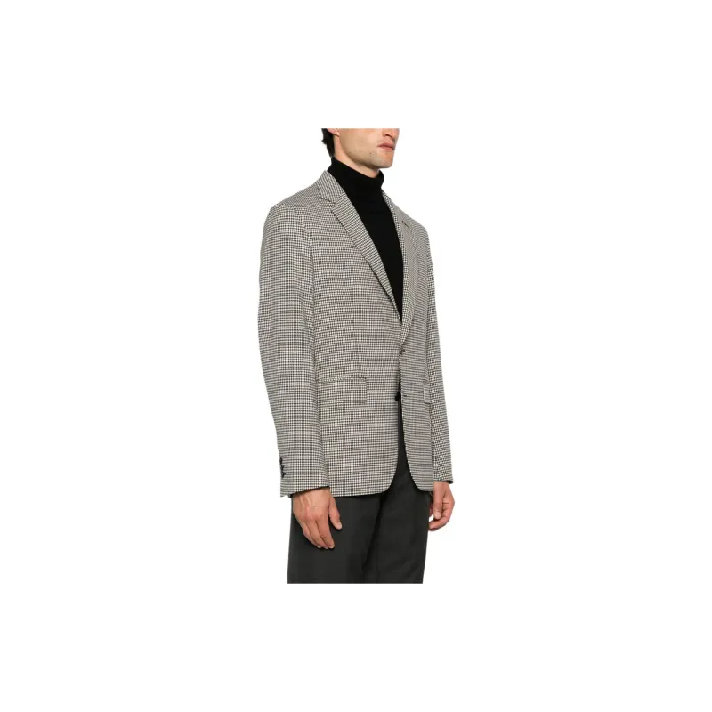 FURSAC Houndstooth-pattern Blazer-3