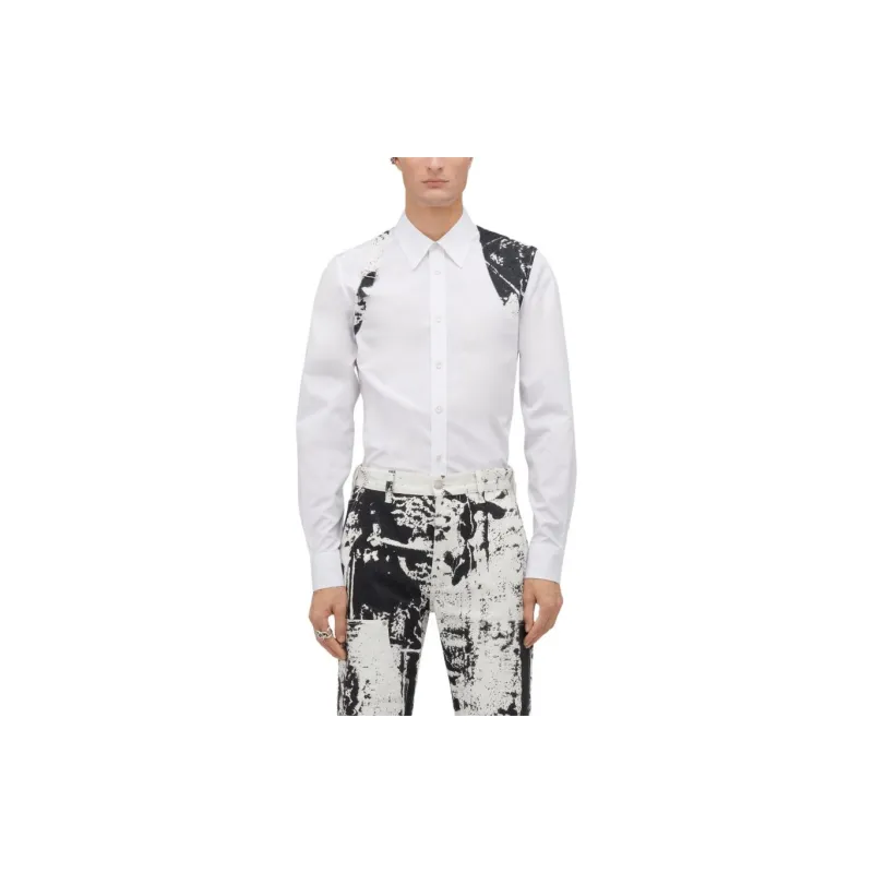 Alexander McQueen Fold Harness Buttoned Shirt-3