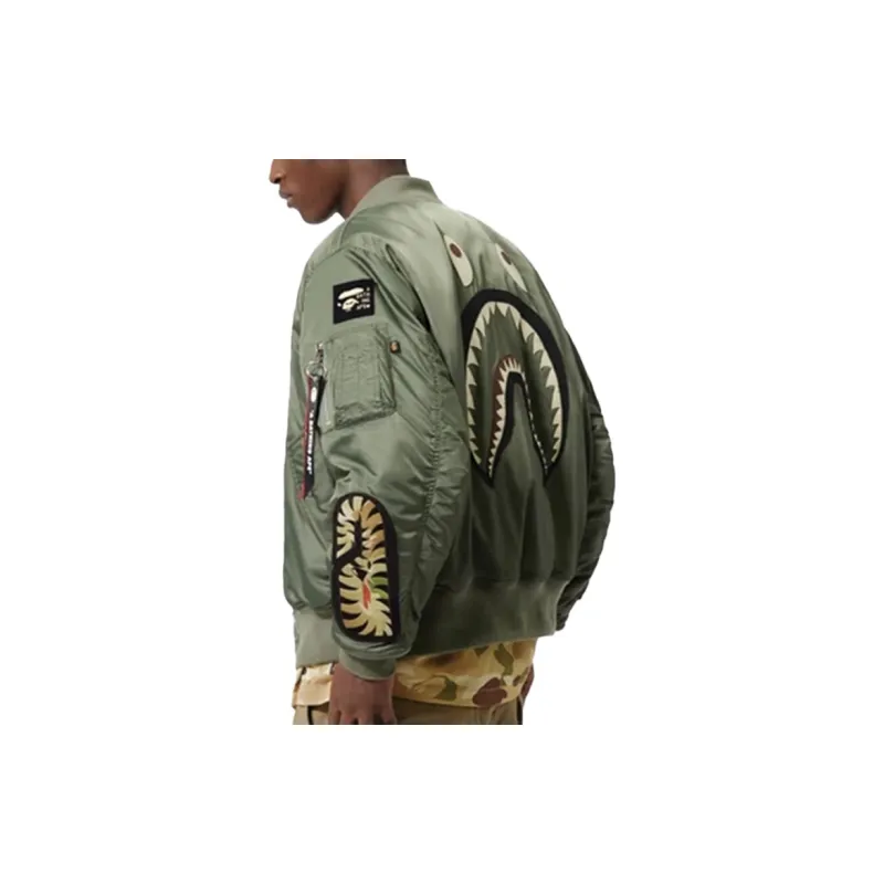 Alpha Industries X A BATHING APE Jackets Men Camouflage Army Olive-4