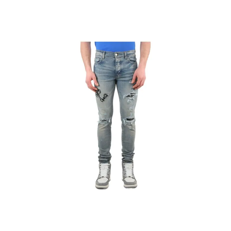 AMIRI Skinny Old English Logo Jean-1