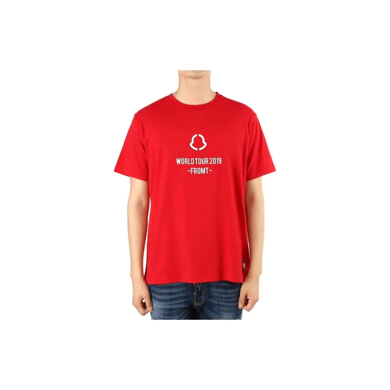 Moncler T-Shirts Men Red-1