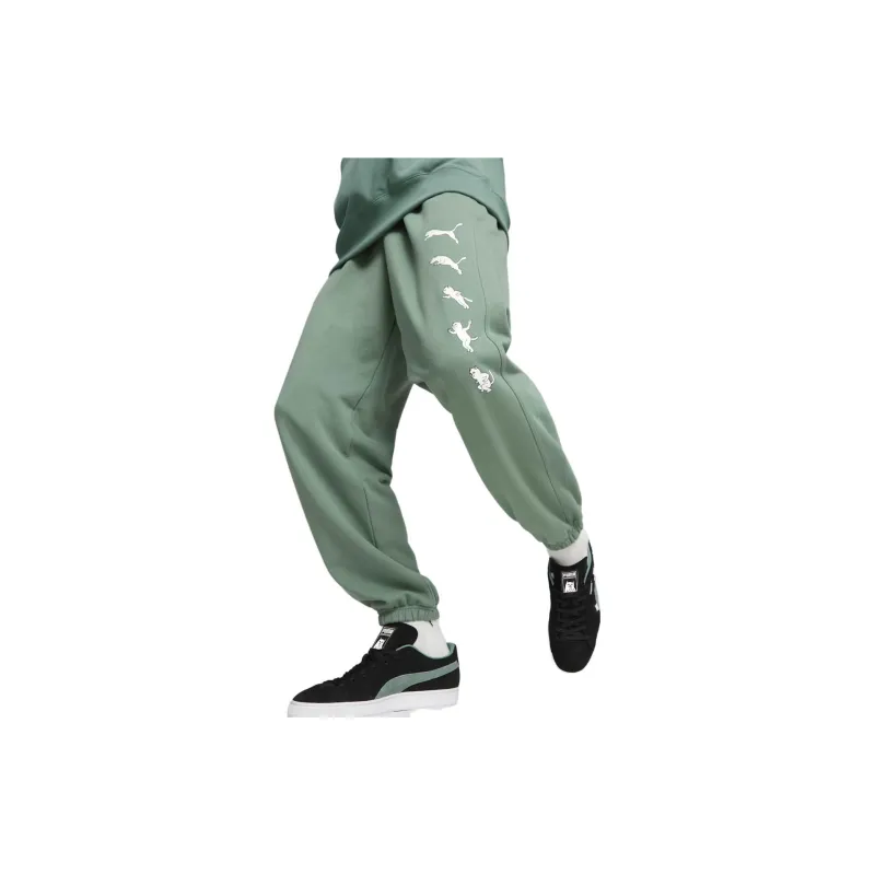 PUMA X RIPNDIP Co-branded Series Sports Pants Men Eucalyptus-4