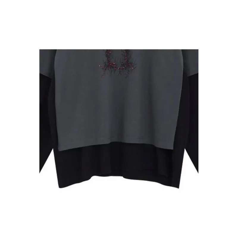 WE11DONE SS24 T Shirt Unisex Gray-3