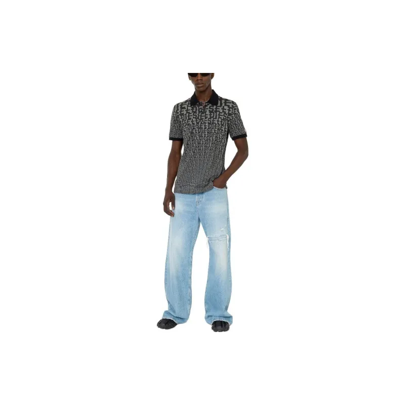 DIESEL Polo Shirts Men Black-1