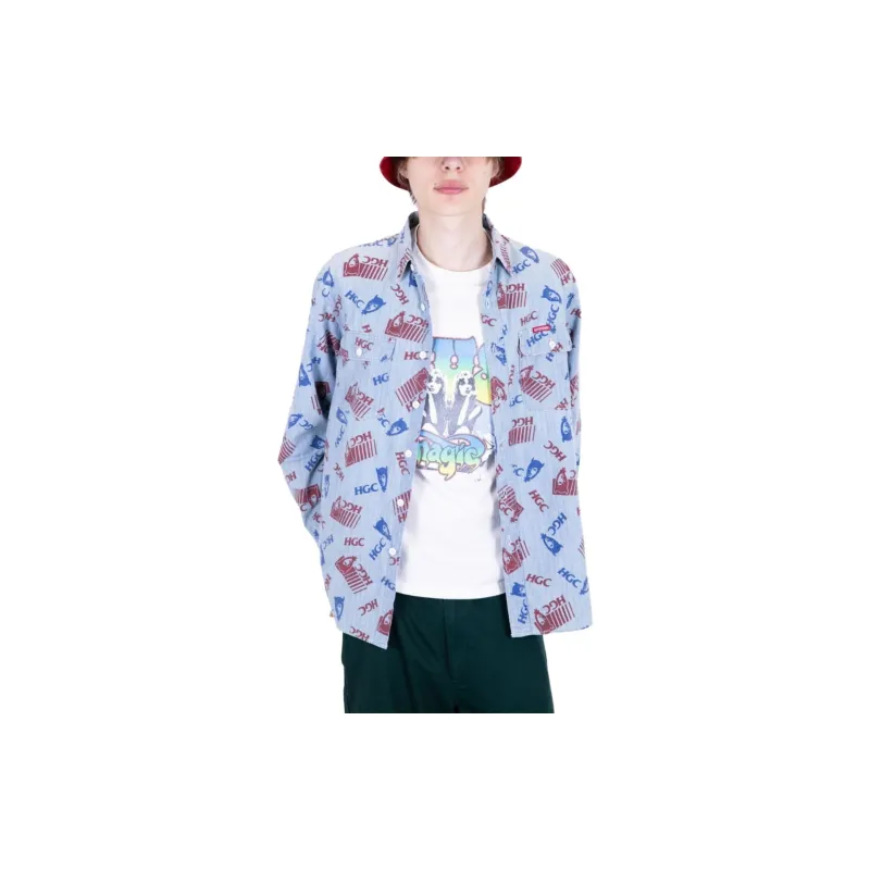 HYSTERIC GLAMOUR Shirts Men Blue-2