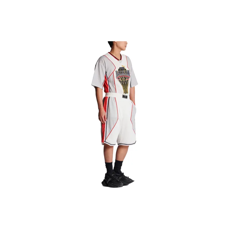 BALMAIN Casual Shorts Men White-3