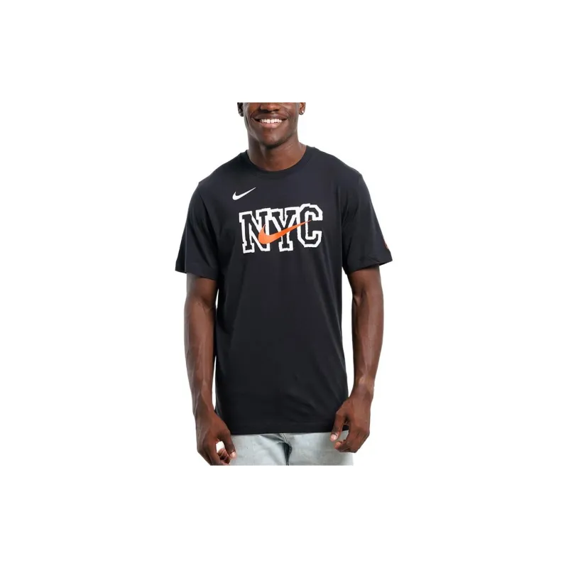 Nike New York Knicks City Edition T-Shirt City Edition New York Knicks Men's Black-3