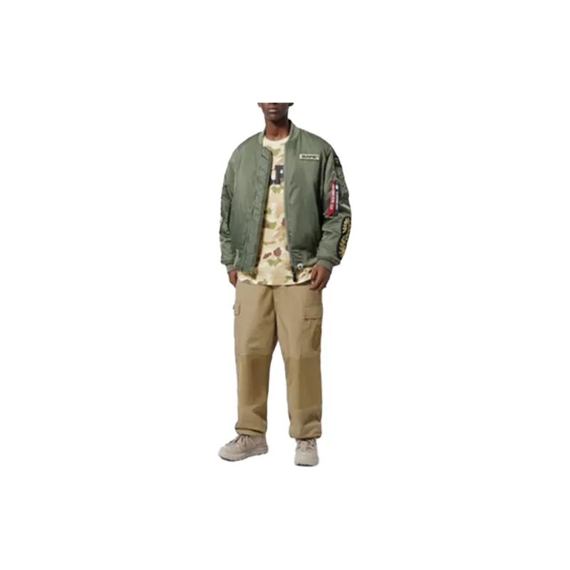 Alpha Industries X A BATHING APE Jackets Men Camouflage Army Olive-5