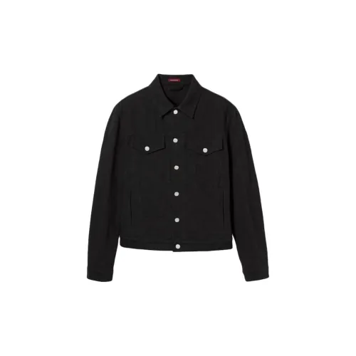 GUCCI Denim Jackets Men Black