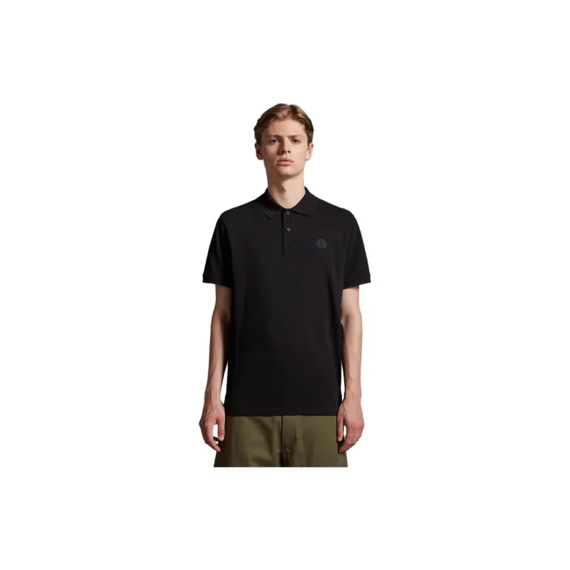 Moncler Logo patch Cotton Polo-1