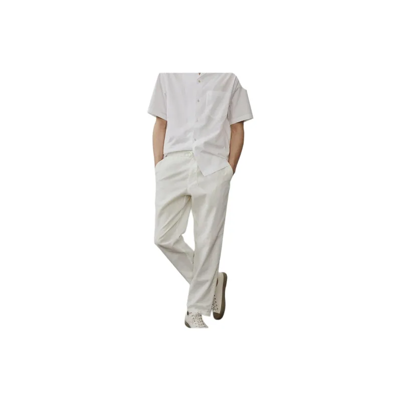 H&M Casual Pants Men White-1