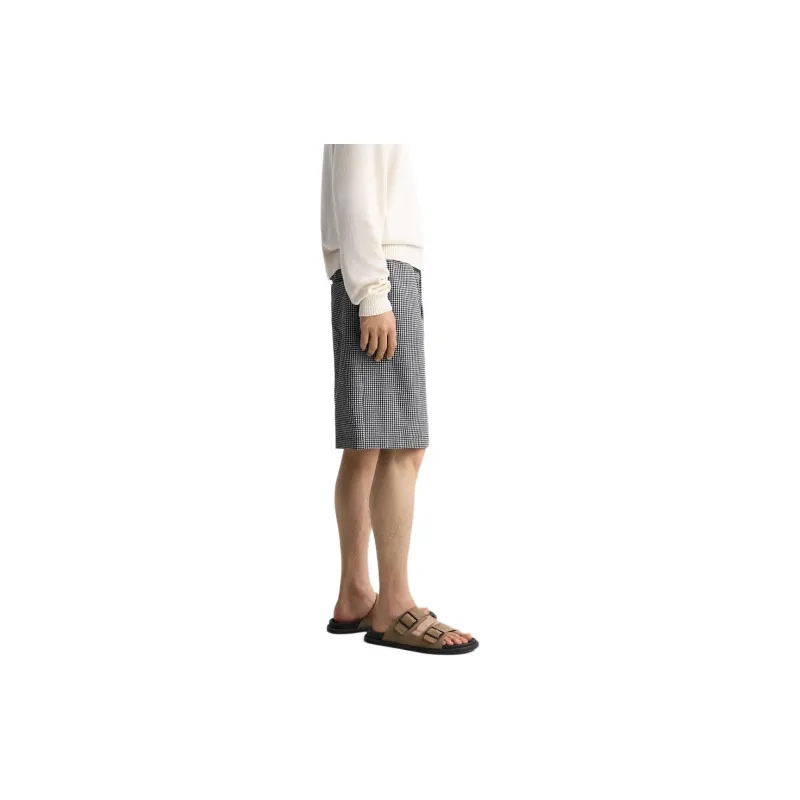 ZARA Casual Shorts Men's Black/White-4