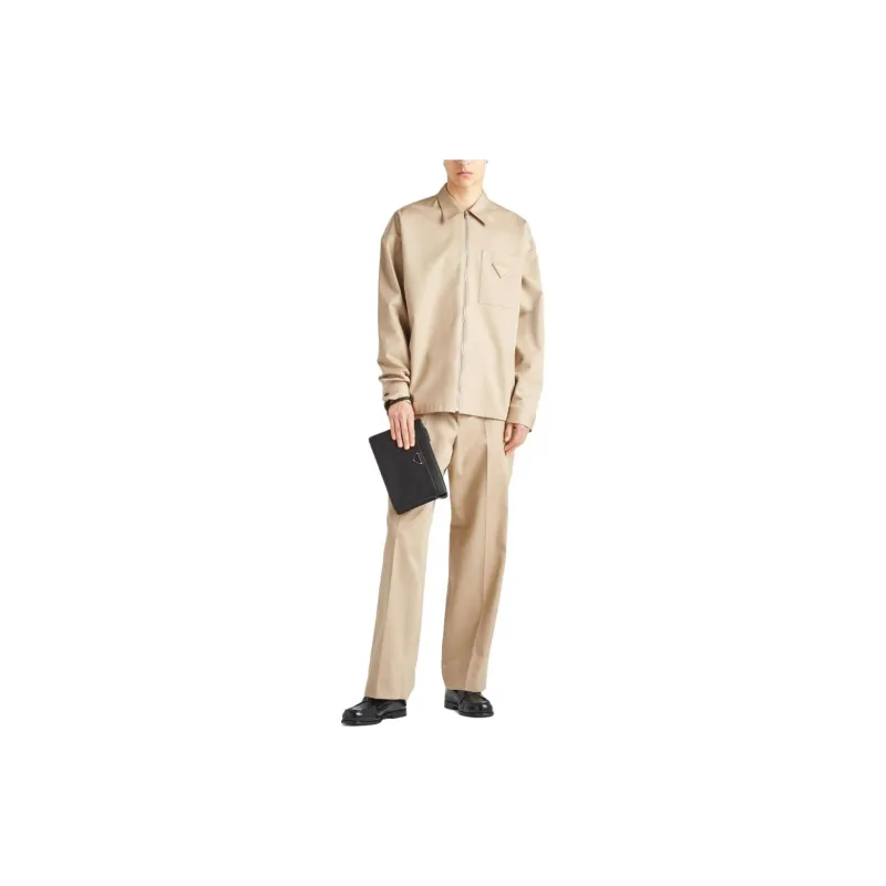 PRADA Shirts Men Beige Yellow-1