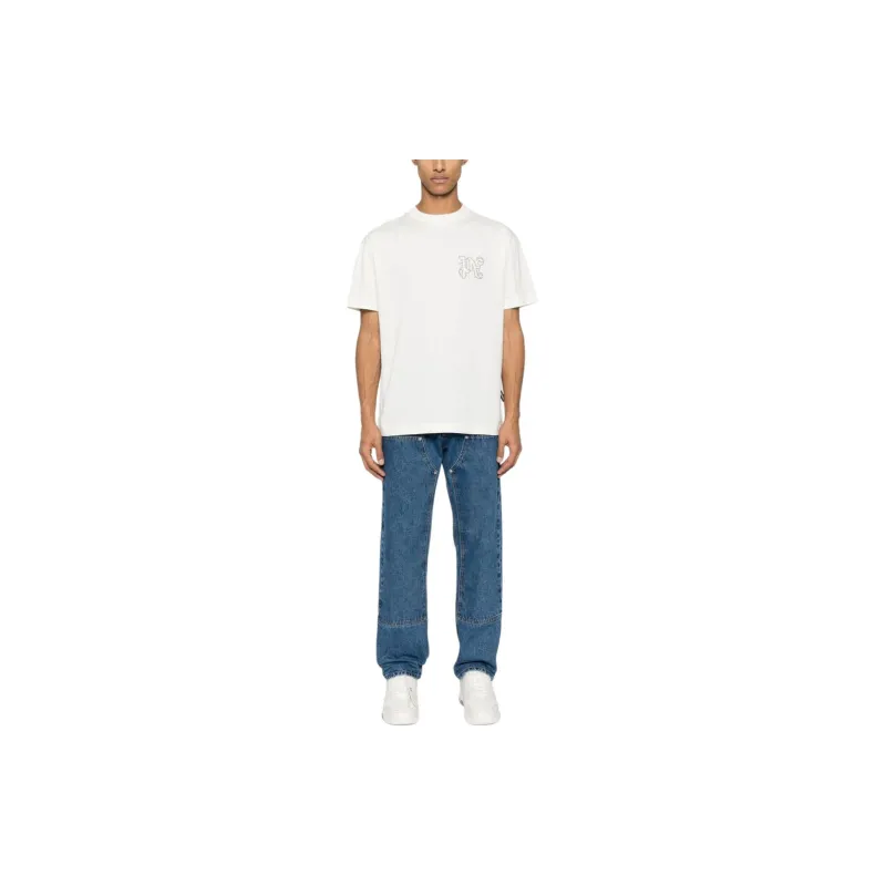 PALM ANGELS Monogram Workwear Denim Jeans-1