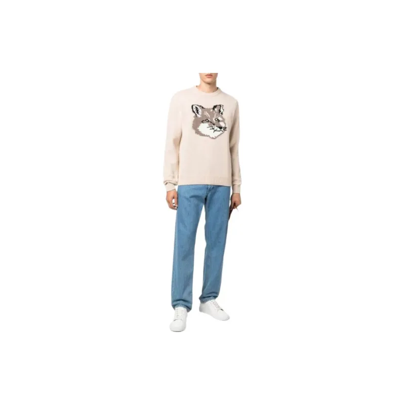 Maison Kitsune Sweaters Men Beige-1