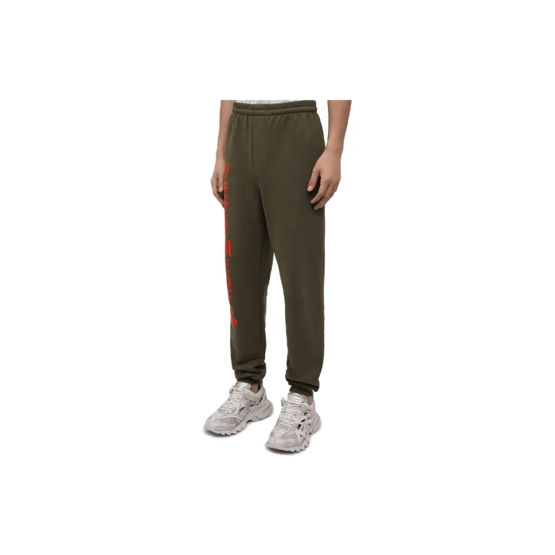 Vetements Knitted Sweatpants Men Green-2