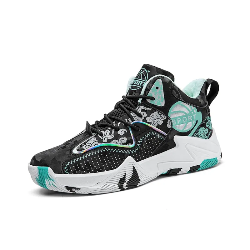 VAEL Cushioned Anti Slip Wear Resistant Waterproof Breathable Moisture Wicking Mid Top Basketball Shoes Men's-11