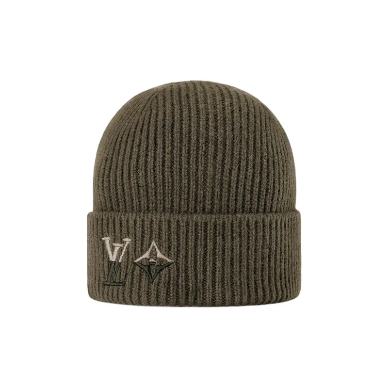 LOUIS VUITTON Cashmere Beanies Men's Green-0