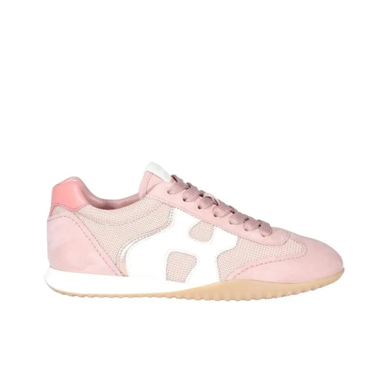 HOGAN Olympia Running Shoes Women's Low Top Pink-1