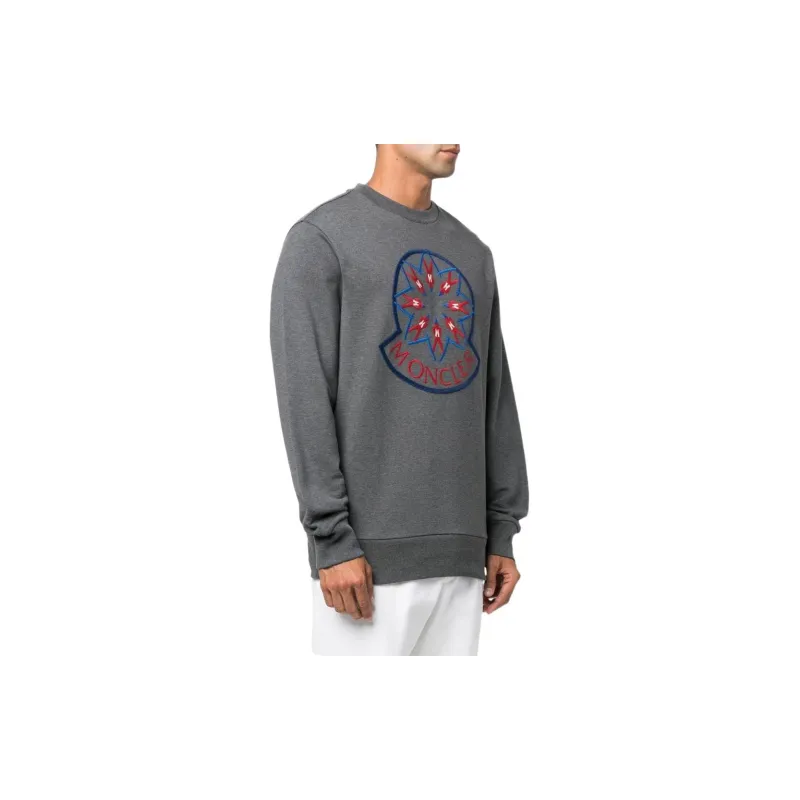 Moncler SS22 Sweatshirts Men Gray-2