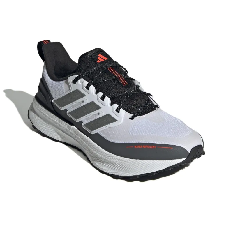 Adidas ULTRARUN 5 Anti Slip Wear Resistant Low Top Running Shoes Men's White Gray-1