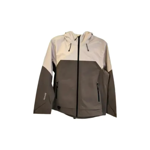 ANTA Outdoor Collection Windbreaker Jackets Men Earthy Brown / Chalky White