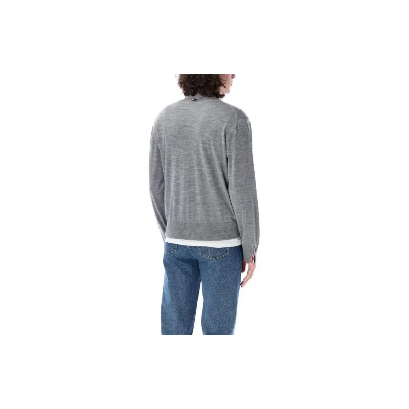 THOM BROWNE Button Up Knitted Cardigan-4