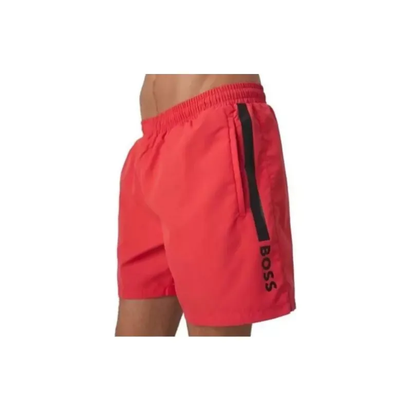 HUGO BOSS Logo print Swim Shorts-2