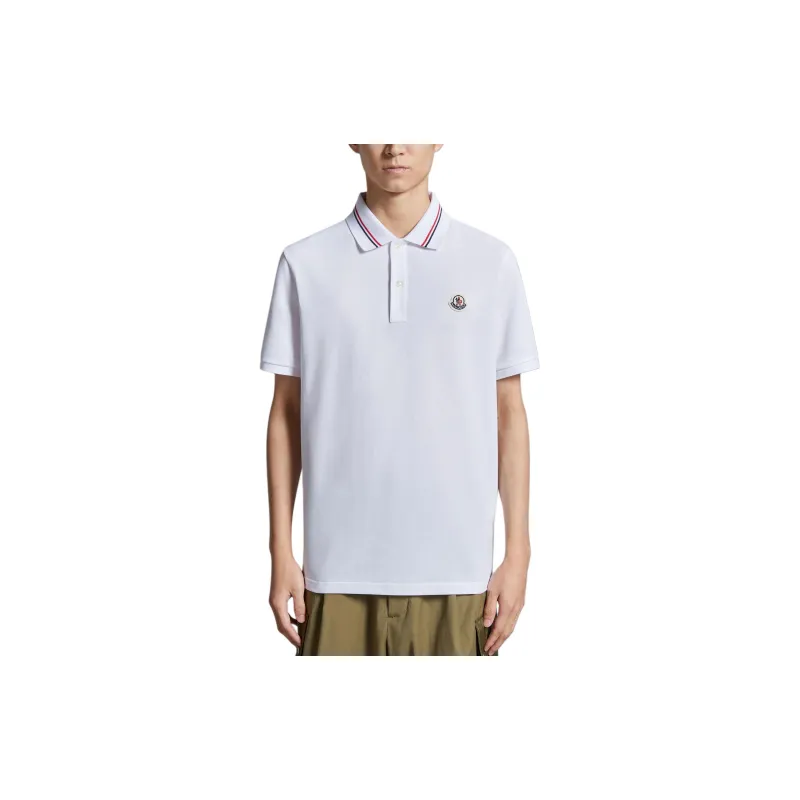 Moncler Logo Patch Short Sleeved Polo Shirt-2
