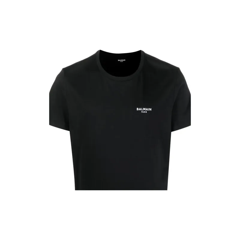 BALMAIN Logo Detailed Crewneck T Shirt-5