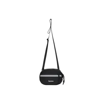 Supreme Nylon Shoulder Bag Crossbody Bag Mini Unisex Black
