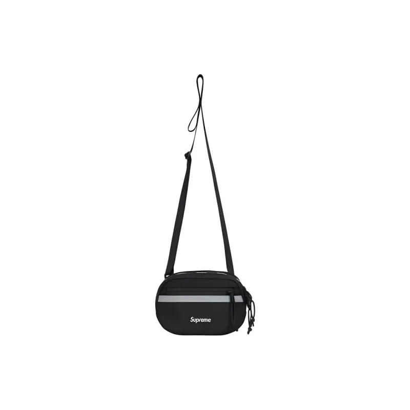 Supreme Nylon Shoulder Bag Crossbody Bag Mini Unisex Black-0