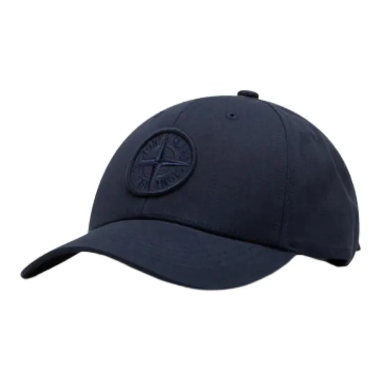 STONE ISLAND Embroidered logo Cotton Cap-3
