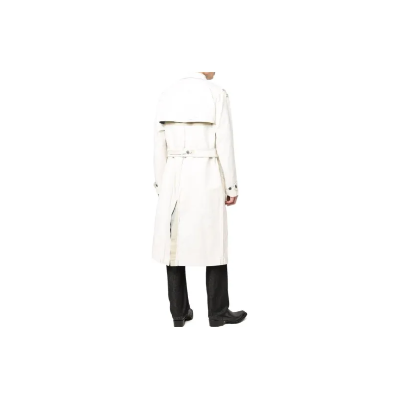 DIESEL Trench Coats Men White-2
