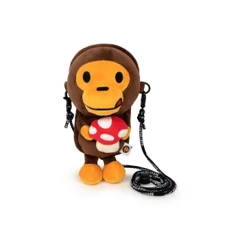 BABY MILO STORE BY A BATHING APE Fabric Cell Phone Pouch Regular Women's Brown