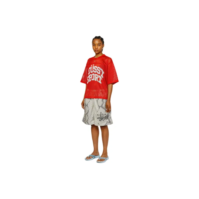Stussy Basic Snake Mesh Short-4