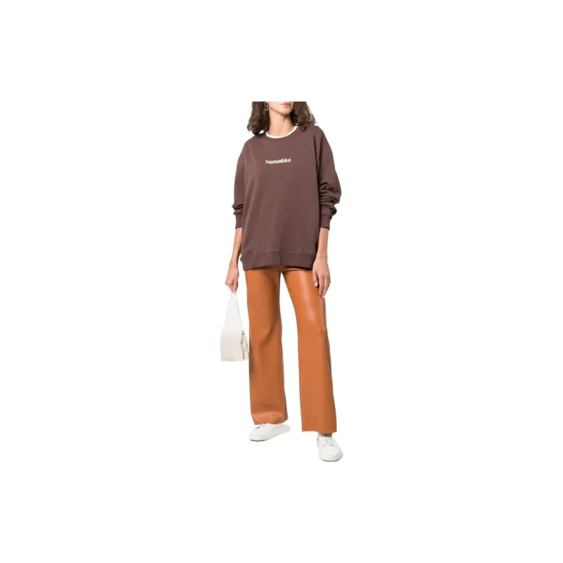 NANUSHKA Sweatshirts Unisex Dark Brown-1
