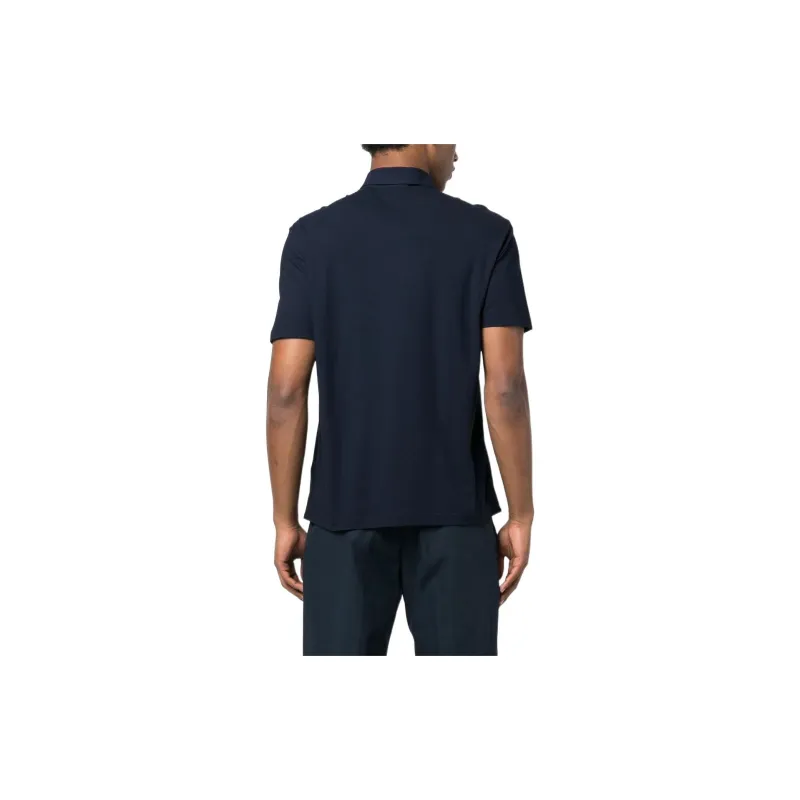 HERNO Button Detailed Short Sleeved Polo Shirt-4