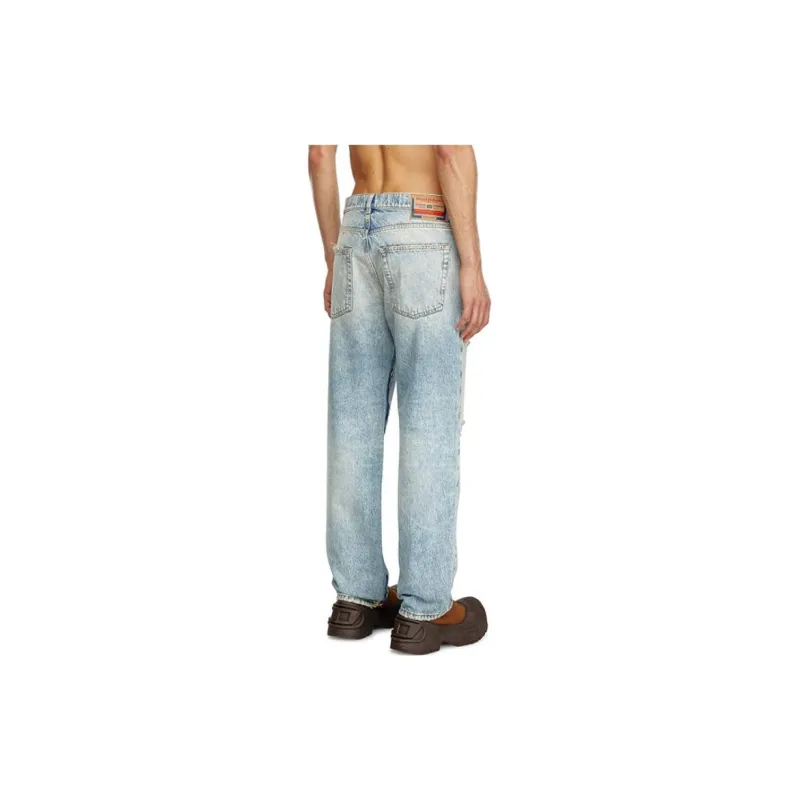 DIESEL D Fire 0ajen Distressed Straight Jeans-3