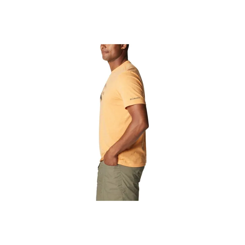 Columbia Bluff Mesa T-Shirts Men Yellow-3