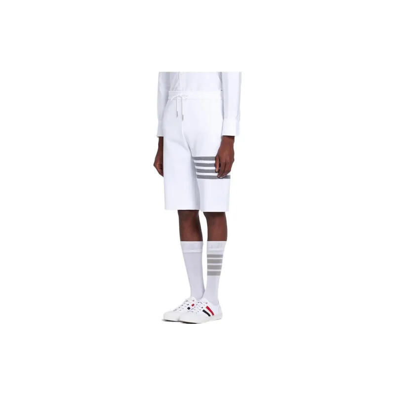 THOM BROWNE Sports Shorts Men White-3